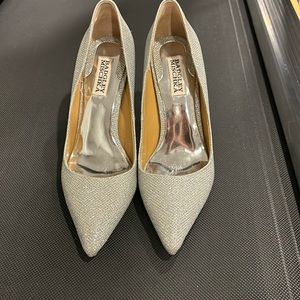 Silver Badgley Mischka Heels